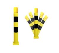 Poteau TPU platine noir/jaune tête gorge H.1000 Ø80 mm - TPX1008CNJ