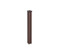 Poteau WPC Sarthe-Clôture WPC, poteau pilier, système enfichable 98cm, brun