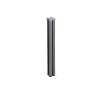 Poteau WPC Sarthe-Clôture WPC, poteau pilier, système enfichable 98cm, gris