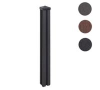 Poteau Wpc Sarthe-Wpc-Clôture, Poteau De Pilier, Système D'assemblage 98cm, Anthracite Gris