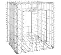 vidaXL Poteaux pour panier de gabion 2 pcs 50x50x60 cm Fer