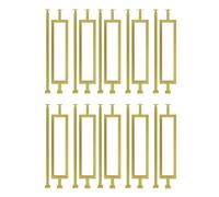 Poteaux carrés de Baluster d’escalier, Balustres d'escalier en fer forgé doré, carrés de 3 x cm, hauteur 85-95, plusieurs options disponibles(H 95cm,10 pcs)