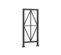 Poteaux carrés de Baluster d’escalier, Balustres d'escalier en fer multicolore, 5 styles for intérieur et extérieur(Black,Style1)