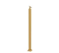 Poteaux carrés de Baluster d’escalier, Kit de poteaux balustres d'escalier en fer avec connecteur et barreaux rampe(Gold,95cm(37 3/8"))