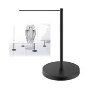 Poteaux Courts For Exposition Automobile, Ensemble De BarrièRes, Poteaux De ContrôLe Des Foules De 45,7 Cm Avec Cordon éLastique For MuséEs Et Expositions D'Art