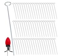 Poteaux d'arbre pour éclairage extérieur 30 cm décorations extérieures pour | Poteau lumineux de Noël en métal de 30 cm pour allée patio trottoir arrière balcon vacances