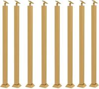 Poteaux De Balustrade Axe D’escalier Axe D’escalier Carré en Or Poteaux De Balustre D’escalier Réglables à 270° Balustres D’escalier De Balcon, 8pack, 75cm/30 in