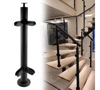 Poteaux de balustrade en verre Poteau De Garde-corps En Verre De Hauteur 60 80 90 100 110 120 Cm, Poteau De Fixation Pour Garde-corps En Verre De Balcon/terrasse(B-CORNER,Height 110cm)