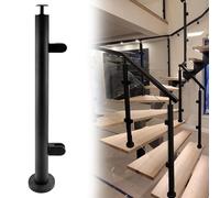 Poteaux de balustrade en verre Poteau De Garde-corps En Verre De Hauteur 60 80 90 100 110 120 Cm, Poteau De Fixation Pour Garde-corps En Verre De Balcon/terrasse(B-MID,Height 115cm)