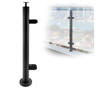 Poteaux de balustrade en verre Système De Poteaux De Garde-corps En Verre Pour Escalier, Hauteurs Disponibles : 60, 85, 95, 115 Et 120 cm. Kit De Garde-corps Vitrifié(B-MID,Height 110cm)