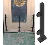 Poteaux De Balustrade Intérieur Extérieur Garde-Corps en Verre Verre à Emboîtement avec Base De Support Autoportante Rectangulaire, Balcon étanche Loft De, End Post, Height-65cm/25.6in