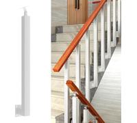 Poteaux de Balustre Carrés-Balustres de Garde-Corps Métalliques Réglables À 270° avec Kits de Vis de Fixation À Embase Plate,Poteaux de Rampe en Fer pour Terrasse (Size:C-75cm,Color:1PCS Side Mount)