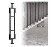 Poteaux de balustre d'escalier carrés, hauteur personnalisée, balustrade d'escalier montée du sol au plafond, colonne de clôture d'escalier pour lofts, villas, séparateur de salon