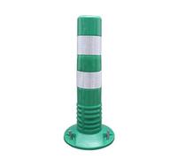 Poteaux de barrière d'allée - Cônes de signalisation réfléchissants de 18 et 30 pouces for les parkings et la sécurité de la construction(Green,1 Pack/17.7 in H)