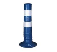 Poteaux de barrière d'allée - Cônes de signalisation réfléchissants de 18 et 30 pouces for les parkings et la sécurité de la construction(Blue,1 Pack/17.7 in H)