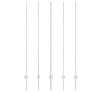 Poteaux de clôture 10 pcs U Channel 150 cm en acier galvanisé