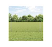 Poteaux De Clôture Vidaxl 22 Pcs U-Channel Gris 120 Cm En Acier, Clôture Hexagonale Vidaxl Grise 1,2 X 100 M En Acier