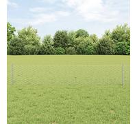 Poteaux De Clôture Vidaxl 11 Pcs U-Channel 40 Cm Acier Galvanisé, Clôture Hexagonale Vidaxl 0,4x100 M Acier Galvanisé