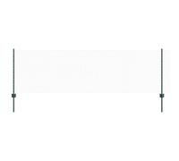 Poteaux De Clôture Vidaxl 11 Pcs U-Channel Vert 80 Cm En Acier, Clôture Hexagonale Vidaxl Verte 0,8x25 M En Acier