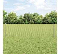 Poteaux De Clôture Vidaxl 5 Pcs U-Channel 60 Cm Acier Galvanisé, Clôture Hexagonale Vidaxl 0.6x10 M Acier Galvanisé
