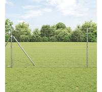 Poteaux De Clôture Vidaxl 52 Pcs Ø32 Mm 170 Cm Acier Galvanisé