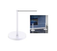 Poteaux De Délimitation Courts Et Compacts, Poteaux Pour Tapis Rouge, Poteaux Avec Bandes Antidérapantes, Petites Barrières De Protection Pour Salons Automobiles(Blanc,32x45cm-25mm)