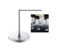 Poteaux De Délimitation Courts Et Compacts, Poteaux Pour Tapis Rouge, Poteaux Avec Bandes Antidérapantes, Petites Barrières De Protection Pour Salons Automobiles(Silver,32x45cm-38mm)