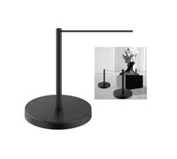 Poteaux De Délimitation Courts Et Compacts, Poteaux Pour Tapis Rouge, Poteaux Avec Bandes Antidérapantes, Petites Barrières De Protection Pour Salons Automobiles(Zwart,32x45cm-25mm)