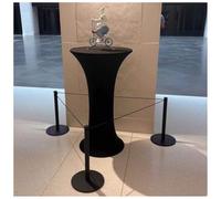 Poteaux De Délimitation Noirs Pour Expositions Automobiles, Poteaux De Sécurité Avec Corde Élastique, Barrières De Contrôle Des Foules Pour Théâtres, Fêtes, Mariages(Zwart,32x45cm-25mm)