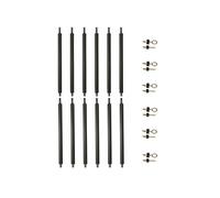Poteaux de filet trampoline - Lot de 6 - Ø32 mm Punchi - Hauteur 180 cm