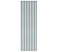 Poteaux de jardin - vidaXL - 10 pcs - Métal - 1,5 m - Vert antirouille et hydrofuge