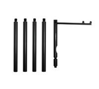 Poteaux de lampe pliables en alliage d'aluminium pour camping, extérieur, pêche, support de fixation pour lampion réglable