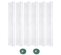 Poteaux de Mousse Monstera - Support pour empilable de 17 Pouces, Poteau d'escalade Transparent, Tige de Mousse Artificielle Durable, Structure renforcée légère, Conception réglable en Hauteur