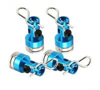 Poteaux de rétention de carrosserie en métal pour véhicules télécommandés 1/10 conçus pour s'adapter aux châssis Tamiya M03 M05 M06 CC01 et XV01 (bleu)