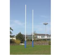 Poteaux de rugby aluminium 8m Sporti France - blanc - 8 m