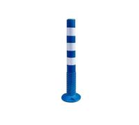 Poteaux de sécurité, bornes de signalisation flexibles en caoutchouc souple, poteaux d'avertissement réfléchissants, hauteur 77 cm, idéal for les routes, les parkings et les zones résidentielles(Blue)