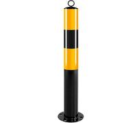 Poteaux de sécurité en acier, avec bandes réfléchissantes | For une protection sécurisée du stationnement, de l’allée et de la zone piétonne.(76x600x2.0mm 8pcs)