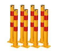 Poteaux de sécurité - Ensemble de 6 poteaux de signalisation flexibles pour la gestion du trafic et le contrôle de la circulation, idéal pour les barrières d'accès et la sécurisation des allées.