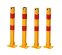 Poteaux de sécurité - Ensemble de 6 poteaux de signalisation flexibles pour la gestion du trafic et le contrôle de la circulation, idéal pour les barrières d'accès et la sécurisation des allées.