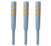 Poteaux de signalisation routière, Poteau de délimitation 41,3 pouces avec bandes réfléchissantes, for allées, parkings et zones sensibles(3pcs)