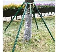 Poteaux de support réglables en métal réutilisables de 2,4 m pour jeunes arbres, fixation de cadre durable avec tasse - 2,4 m