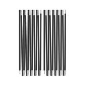 Poteaux de Tente Poteaux de Tente de Remplacement en Alliage d'aluminium, Noir et Or, 3,6 à 4,30 m, for Camping(2Pcs Black 3.6M)