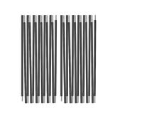 Poteaux de Tente Poteaux de Tente de Remplacement en Alliage d'aluminium, Noir et Or, 3,6 à 4,30 m, for Camping(2Pcs Black 4.30M)