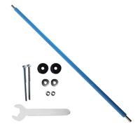 Poteaux de trampoline - Kit de support de sécurité de protection, style de fixation d'auvent à vis, longueur 1,76 m + combinaison de 4 pièces, élément de rembourrage en éponge haute densité - pour rép