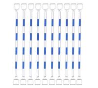 Poteaux D'extension De Barrière De Cône De Circulation, Barre Rétractable, Système De Contrôle Des Foules Temporaire 10 Pièces(Blue)
