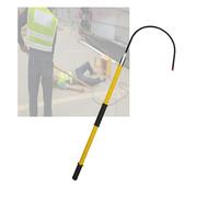 Poteaux d'isolation électrique haute tension, bâton de traction non conducteur, for les situations d'urgence dans la construction de sous-stations(Yellow,1.5 meters)