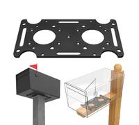 Poteaux en bois ou creux de 4 x 4 - Construction robuste en acier de 4 mm compatible avec les boîtes aux lettres architecturales standard - Comprend un adaptateur de support de montage de boîte aux