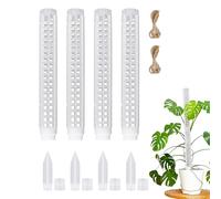 Poteaux en mousse pour plantes grimpantes et plantes grimpantes - Support empilable de 63 cm - Design en maille - Pour intérieur et extérieur, balcon, orchidées, tomates, vignes, pots, récipients