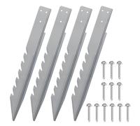 Poteaux Métalliques pour Clôture, Kit De Réparation 4 Pièces Piquets De Portillon, Montage Facile pour Portail Treillis Clôture Jardin