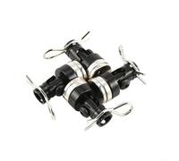 Poteaux métalliques pour sécuriser les coques de carrosserie sur les voitures télécommandées 1/10 compatibles avec les modèles de châssis Tamiya M03 M05 M06 CC01 et XV01 (noir)